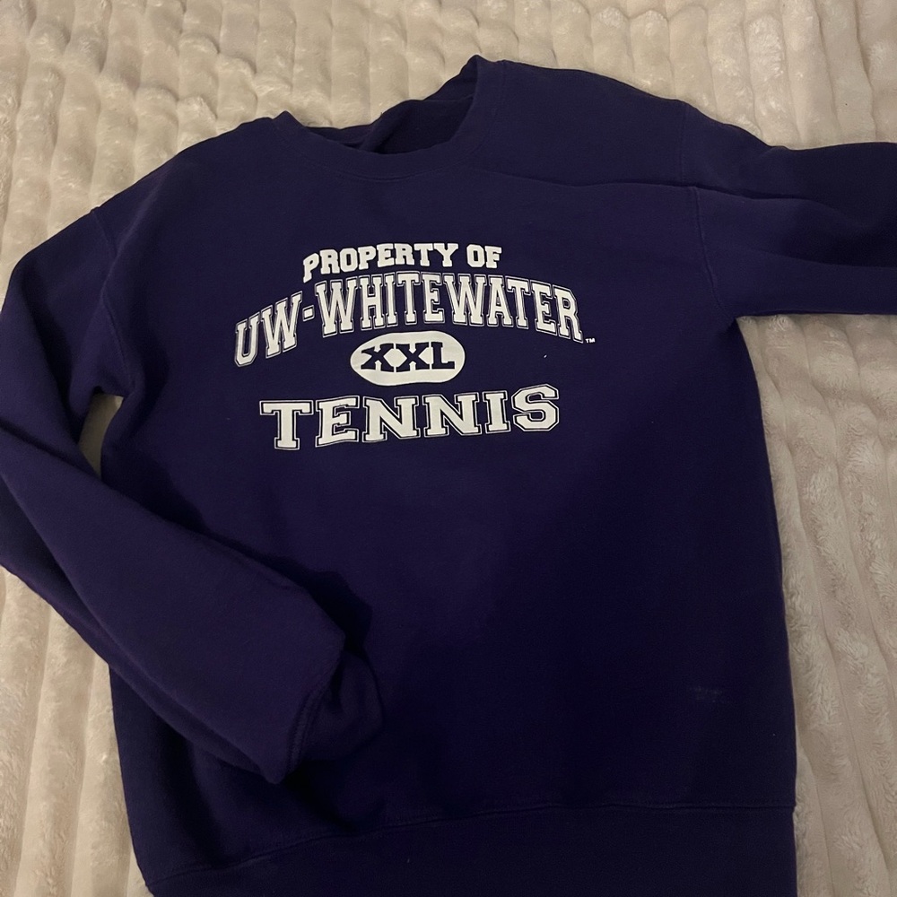 Purple UW-Whitewater Tennis Sweatshirt